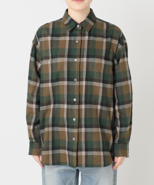 フレムワーク　ネルシャツ FRAMeWORK】店舗限定 ネルチェックシャツ ネルシャツ - メルカリ