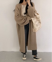 NEW GENTLEMAN | フリージア ルーズロングカーディガン/ガウン(カーディガン/ボレロ)