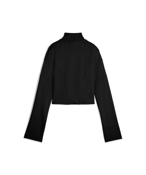 PUMA(プーマ)の「PUMA DARE TO SLIM CROPPED TRACK JACKET(プーマ DARE TO スリム クロップド トラックジャケット)(ブルゾン・レディース・ブラック系・SMALL/MEDIUM/LARGE)」の3枚目の写真