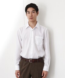 THE SHOP TK  | ドレスヘリンボーンシャツ(ビジネスシャツ)