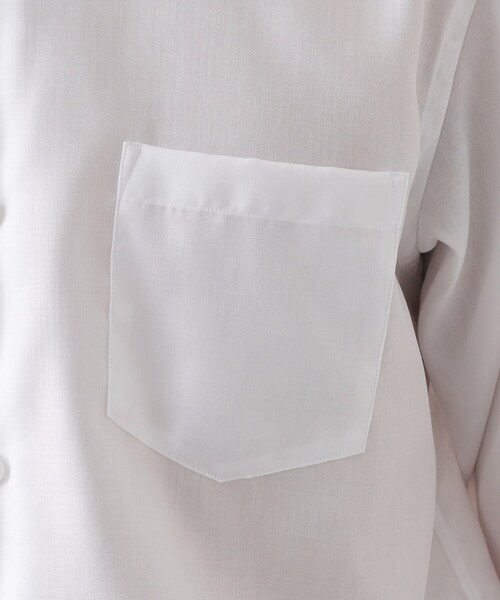 THE SHOP TK （ザ ショップ ティーケー ）の「ドレスヘリンボーンシャツ（ビジネスシャツ・メンズ・オフホワイト/パープル・01/02/03/04）」の6枚目の写真