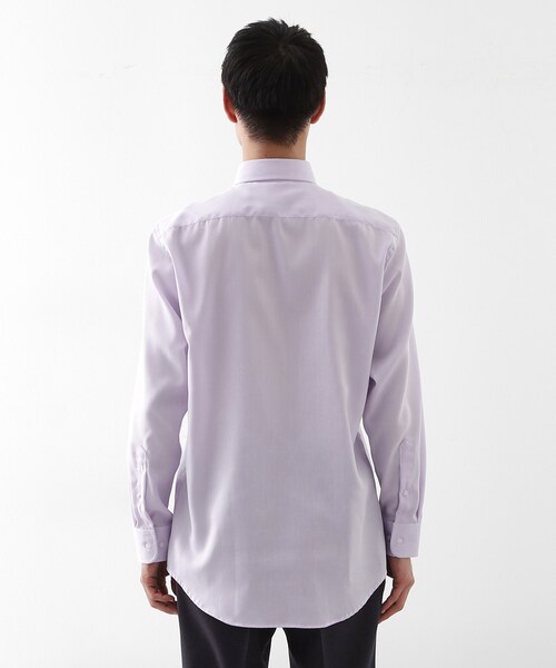 THE SHOP TK （ザ ショップ ティーケー ）の「ドレスヘリンボーンシャツ（ビジネスシャツ・メンズ・オフホワイト/パープル・01/02/03/04）」の13枚目の写真