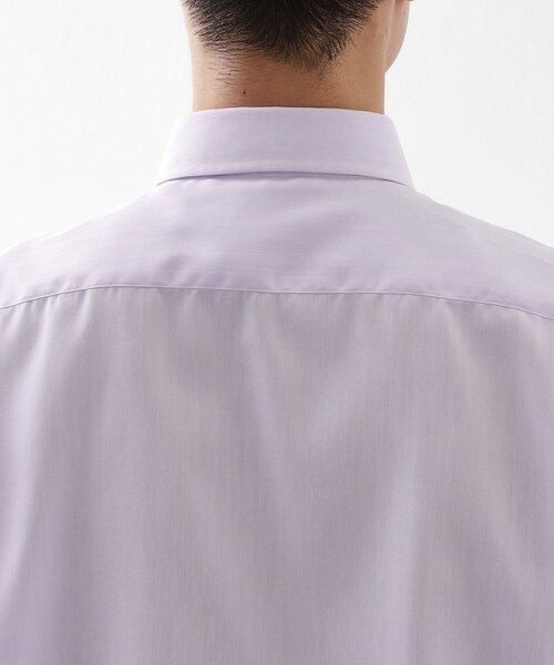 THE SHOP TK （ザ ショップ ティーケー ）の「ドレスヘリンボーンシャツ（ビジネスシャツ・メンズ・オフホワイト/パープル・01/02/03/04）」の15枚目の写真