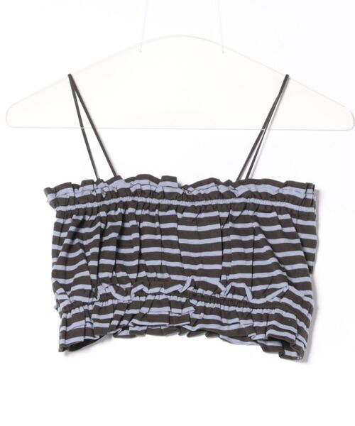 RAGEBLUE（レイジブルー）の「フリルビスチェセット/ウエストタックルーズボーダープルオーバー（Tシャツ/カットソー・レディース・グレー/ダークグレー・FREE）」の21枚目の写真