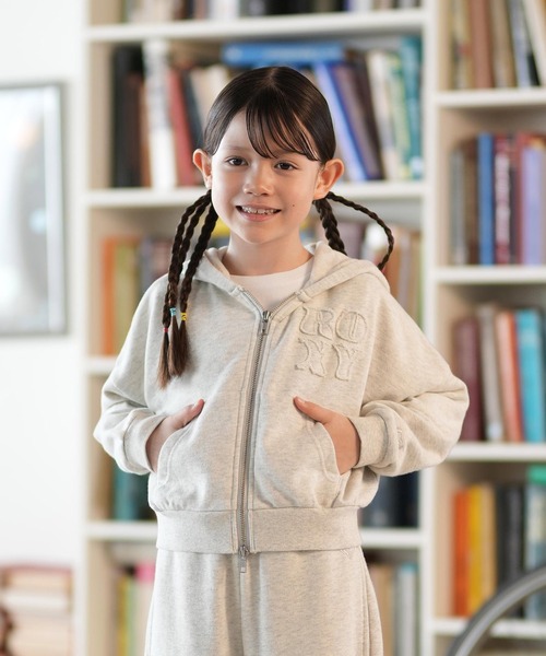 raspberrypie パーカー ROXY/ロキシー ジップアップ パーカー キッズ スウェット