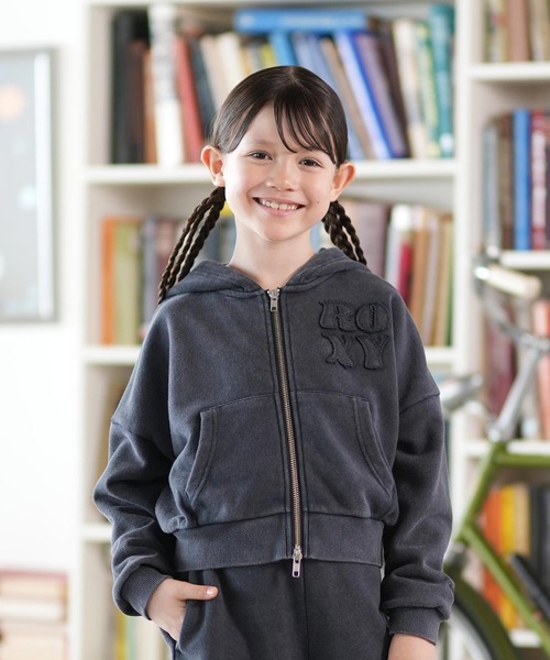 ROXY/ロキシー ジップアップ パーカー キッズ スウェット