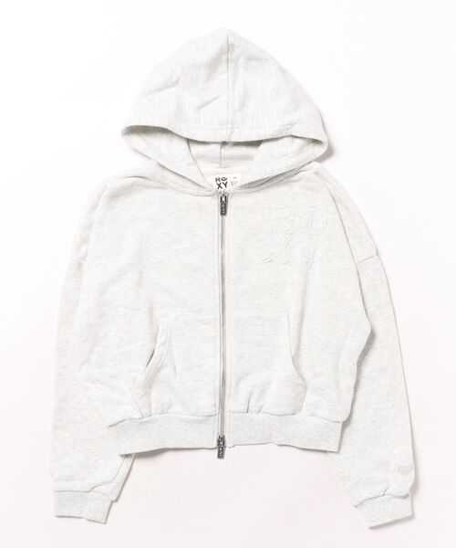 ROXY(ロキシー)の「ROXY/ロキシー ジップアップ パーカー キッズ スウェット フーディー ロゴ 裏毛 セットアップ対応 TZP254616M(パーカー・キッズ・ブラック/グレー・130cm/140cm/150cm)」の18枚目の写真