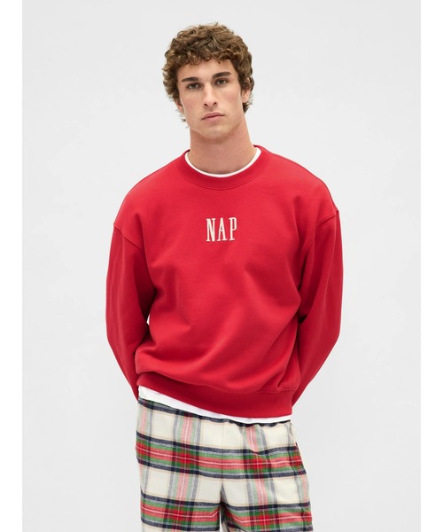 GAP(ギャップ)の「ヴィンテージソフト NAPロゴ スウェットシャツ(スウェット・メンズ・レッド/ネイビー/ライトグレー・XL/L/M/S/XS)」の3枚目の写真