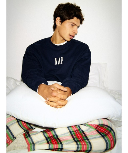 GAP(ギャップ)の「ヴィンテージソフト NAPロゴ スウェットシャツ(スウェット・メンズ・レッド/ネイビー/ライトグレー・XL/L/M/S/XS)」の13枚目の写真
