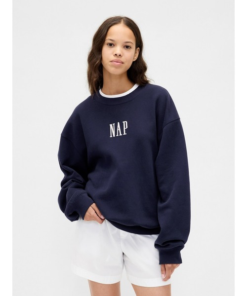 GAP(ギャップ)の「ヴィンテージソフト NAPロゴ スウェットシャツ(スウェット・メンズ・レッド/ネイビー/ライトグレー・XL/L/M/S/XS)」の12枚目の写真
