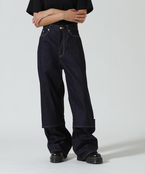 beautiful people（ビューティフルピープル）の「beautiful people/ビューティフルピープル/selvedge denim flip hem pants（デニムパンツ・レディース・その他4・42/38）」の4枚目の写真