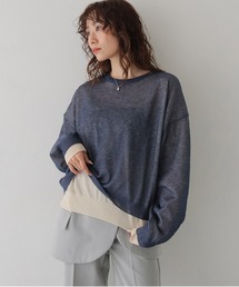 【CLEIO】シアーレイヤードプルオーバー SHEER LAYERED PULLOVER/986-14603