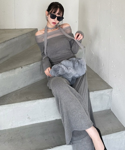 ROYAL PARTY（ロイヤルパーティー）の「カットワイドパンツ（その他パンツ・レディース・グレー/ブラック/ブラウン・FREE）」の20枚目の写真