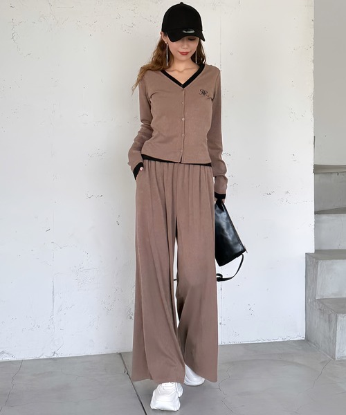 ROYAL PARTY（ロイヤルパーティー）の「カットワイドパンツ（その他パンツ・レディース・グレー/ブラック/ブラウン・FREE）」の21枚目の写真