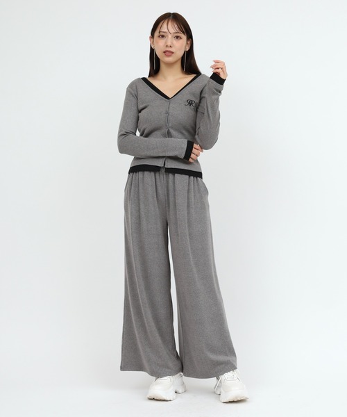 ROYAL PARTY（ロイヤルパーティー）の「カットワイドパンツ（その他パンツ・レディース・グレー/ブラック/ブラウン・FREE）」の12枚目の写真