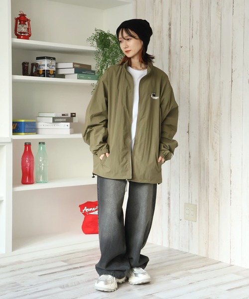 YORT【撥水・UVカット】ナイロントラックジャケット X-girl SPORTS/エックスガールスポーツ WIND UP JACKET ナイロン