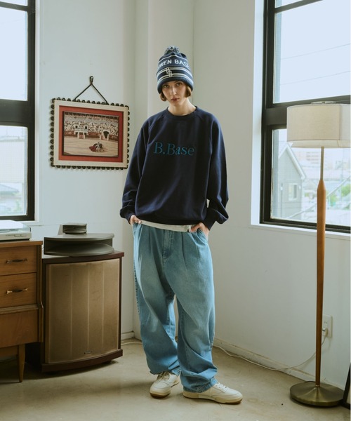 B.Base Framed Panel Sweat / B.Baseフレームドパネルスウェット