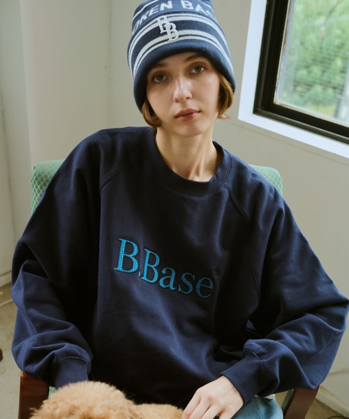 BROKEN BASE(ブロークンベース)の「B.Base Framed Panel Sweat / B.Baseフレームドパネルスウェット(パーカー・メンズ・ネイビー/ブラック/グレー・SMALL/MEDIUM/LARGE)」の11枚目の写真