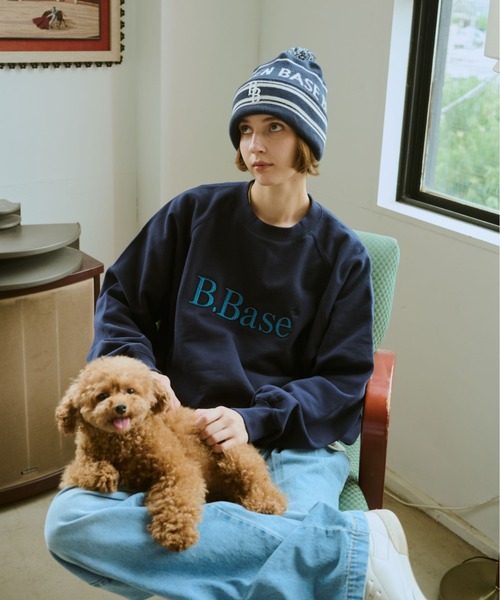 BROKEN BASE(ブロークンベース)の「B.Base Framed Panel Sweat / B.Baseフレームドパネルスウェット(パーカー・メンズ・ネイビー/ブラック/グレー・SMALL/MEDIUM/LARGE)」の12枚目の写真