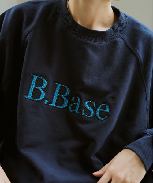 BROKEN BASE(ブロークンベース)の「B.Base Framed Panel Sweat / B.Baseフレームドパネルスウェット(パーカー・メンズ・ネイビー/ブラック/グレー・SMALL/MEDIUM/LARGE)」の22枚目の写真