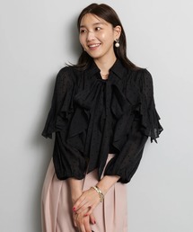 JUSGLITTY（ジャスグリッティー）の「ラッフルシャツブラウス（シャツ/ブラウス・レディース）」