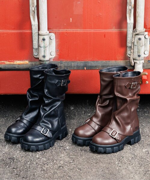 algy(アルジー)の「ルーズカバーデザインエンジニアブーツ(ブーツ・キッズ・ブラウン/ブラック・24/23/23.5/22.5)」の8枚目の写真