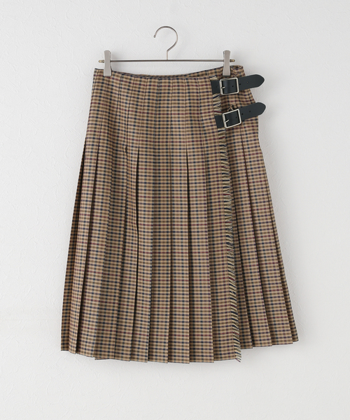 スピックアンドスパン★spickandspan★オニールオブダブリン★美品 O'neil of Dublin / オニールオブダブリン プリーツスカート（スカート