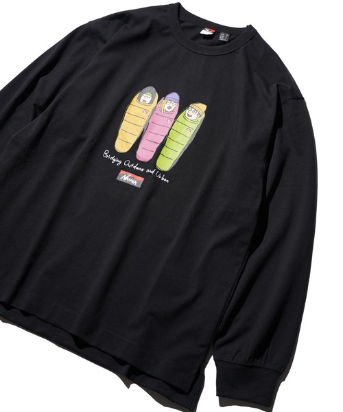 NANGA(ナンガ)の「NANGA / ナンガ ECO HYBRID L/S TEE/3SLB エコハイブリッド ロングスリーブ ティー / 3SLB(Tシャツ/カットソー・メンズ・ホワイト/グリーン/ブラック・MEDIUM/LARGE/X-LARGE)」の1枚目の写真