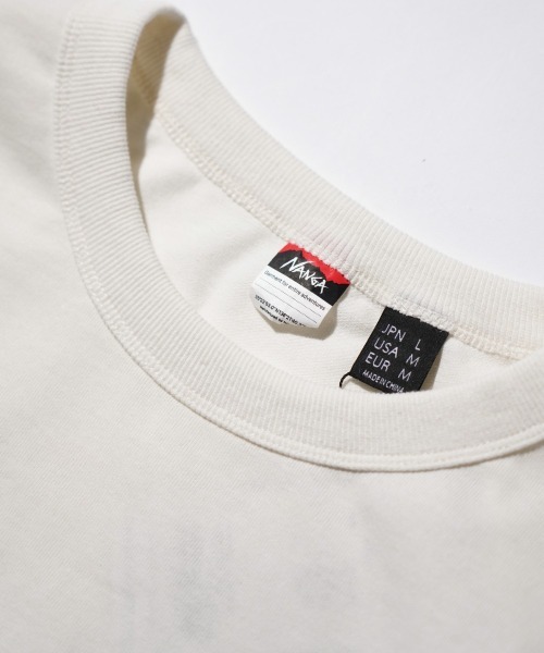NANGA(ナンガ)の「NANGA / ナンガ ECO HYBRID L/S TEE/3SLB エコハイブリッド ロングスリーブ ティー / 3SLB(Tシャツ/カットソー・メンズ・ホワイト/グリーン/ブラック・MEDIUM/LARGE/X-LARGE)」の7枚目の写真