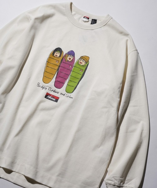 NANGA(ナンガ)の「NANGA / ナンガ ECO HYBRID L/S TEE/3SLB エコハイブリッド ロングスリーブ ティー / 3SLB(Tシャツ/カットソー・メンズ・ホワイト/グリーン/ブラック・MEDIUM/LARGE/X-LARGE)」の8枚目の写真