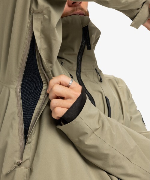 Quiksilver(クイックシルバー)の「MULDROW 20K JK /クイックシルバースキースノーボードジャケット(マウンテンパーカー・メンズ・グレー/ベージュ・LARGE/X-LARGE/MEDIUM/SMALL)」の16枚目の写真