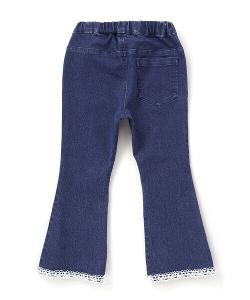 SLAP SLIP（スラップスリップ）の「キラキラプリント裾レースデニムツイルパンツ(90~130cm)（デニムパンツ・キッズ・ネイビー/パープル・110cm/120cm/90cm/100cm/130cm）」の15枚目の写真