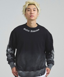 GALLIS ADDICTION | GA GRADATION加工 CROSS CREW(スウェット)