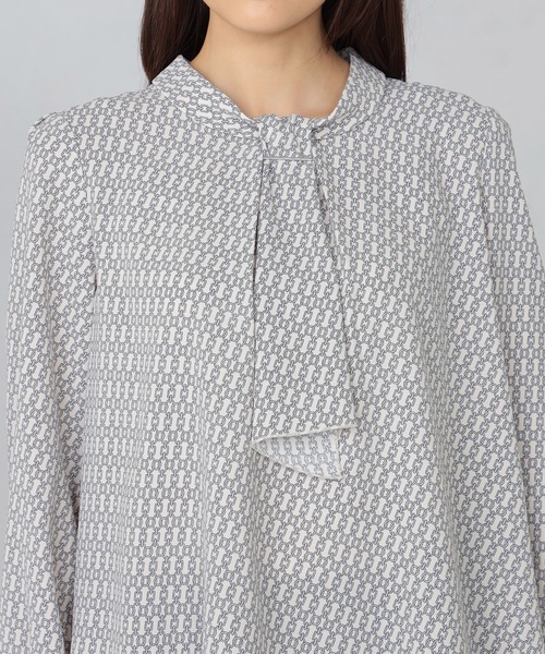 GALLORIA（ギャローリア）の「洗濯機で洗える　パーツ付きブラウス（シャツ/ブラウス・レディース・ネイビー/ライトグレー・S/M/L/LL）」の10枚目の写真