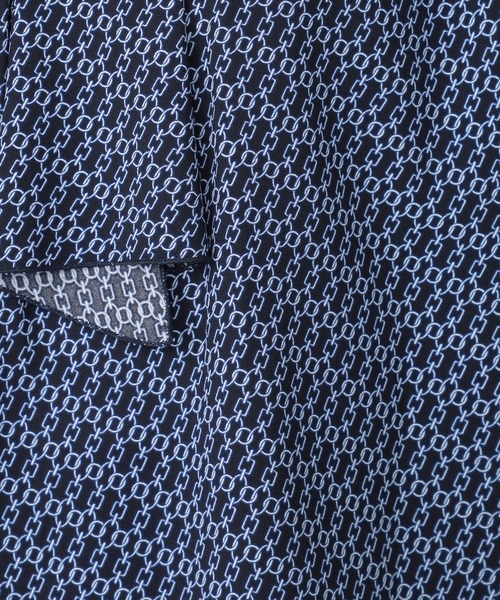 GALLORIA（ギャローリア）の「洗濯機で洗える　パーツ付きブラウス（シャツ/ブラウス・レディース・ネイビー/ライトグレー・S/M/L/LL）」の8枚目の写真