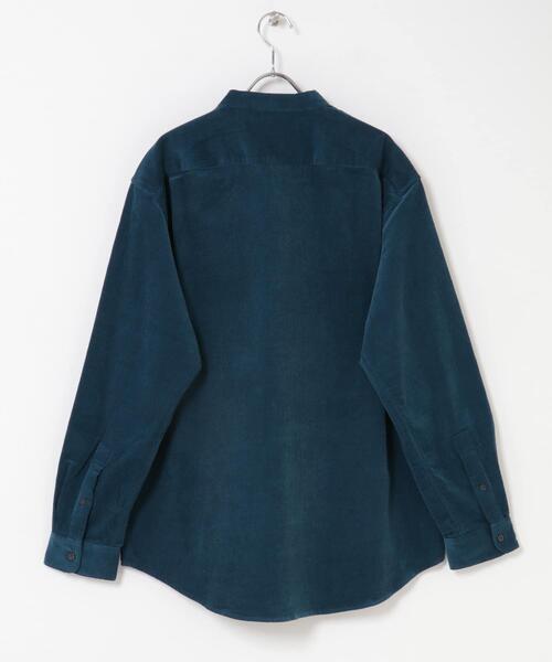 URBAN RESEARCH DOORS（アーバンリサーチドアーズ）の「『UR TECH』コーデュロイバンドカラーシャツ（シャツ/ブラウス・メンズ・グリーン系その他/ベージュ系その他/ブラウン系その他/チャコールグレー・LARGE/MEDIUM）」の17枚目の写真