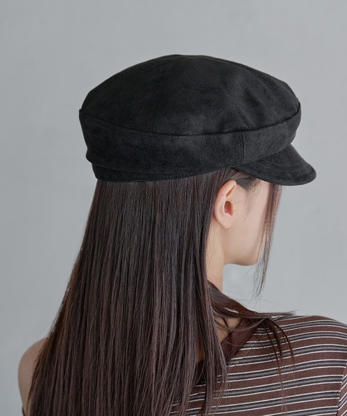 UNE MANSION（ユヌマンション）の「ニューロライマドロススエードキャスケット帽子（キャップ・レディース・ベージュ/ブラウン/ブラック・ONE SIZE）」の16枚目の写真