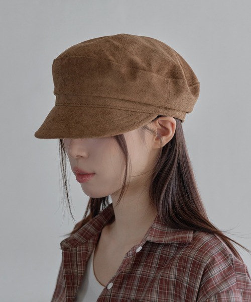 UNE MANSION（ユヌマンション）の「ニューロライマドロススエードキャスケット帽子（キャップ・レディース・ベージュ/ブラウン/ブラック・ONE SIZE）」の19枚目の写真