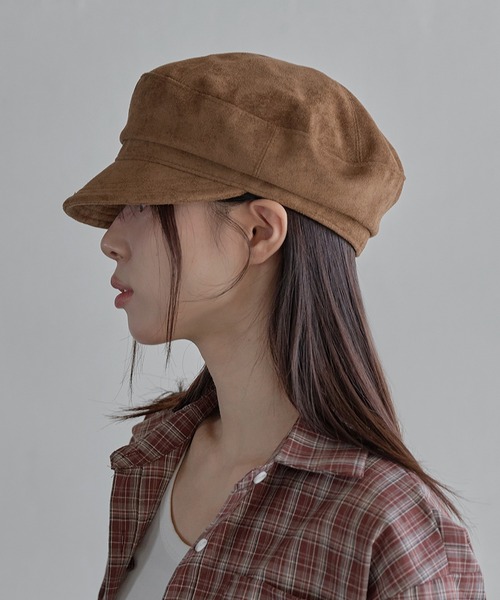 UNE MANSION（ユヌマンション）の「ニューロライマドロススエードキャスケット帽子（キャップ・レディース・ベージュ/ブラウン/ブラック・ONE SIZE）」の20枚目の写真