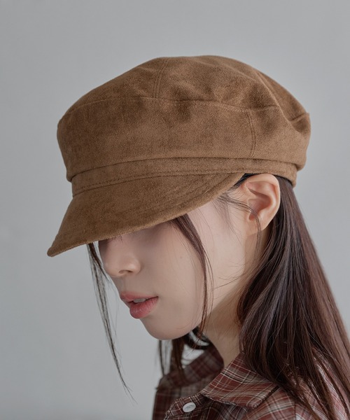 UNE MANSION（ユヌマンション）の「ニューロライマドロススエードキャスケット帽子（キャップ・レディース・ベージュ/ブラウン/ブラック・ONE SIZE）」の11枚目の写真