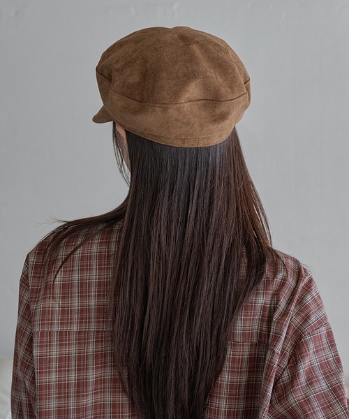 UNE MANSION（ユヌマンション）の「ニューロライマドロススエードキャスケット帽子（キャップ・レディース・ベージュ/ブラウン/ブラック・ONE SIZE）」の12枚目の写真