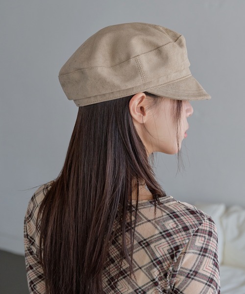 UNE MANSION（ユヌマンション）の「ニューロライマドロススエードキャスケット帽子（キャップ・レディース・ベージュ/ブラウン/ブラック・ONE SIZE）」の10枚目の写真