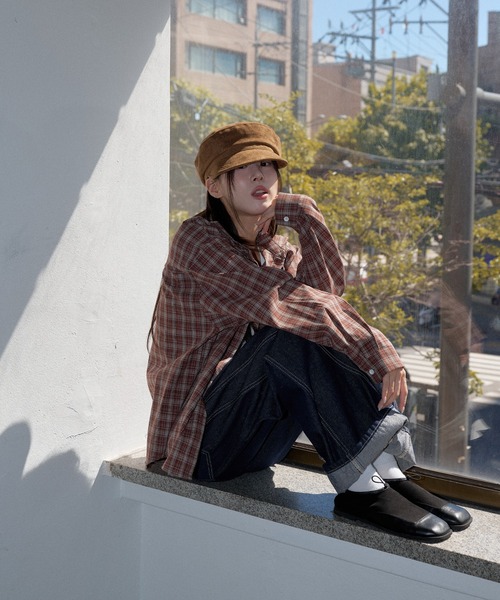 UNE MANSION（ユヌマンション）の「ニューロライマドロススエードキャスケット帽子（キャップ・レディース・ベージュ/ブラウン/ブラック・ONE SIZE）」の21枚目の写真