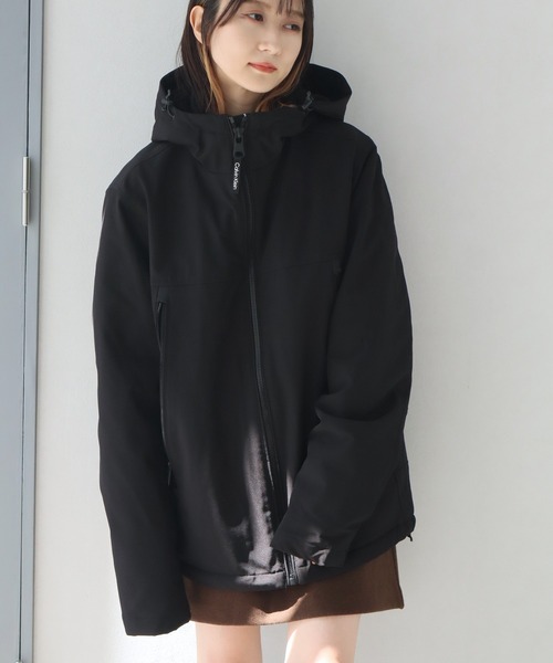 Calvin Klein(カルバン・クライン)の「【Calvin Klein/カルバンクライン】FauxSherpa-Lined Soft-Shell Hooded Jacket/裏ボア ソフトシェル フーデットジャケット(その他アウター・メンズ・ブラック・M/L/S/XL)」の5枚目の写真