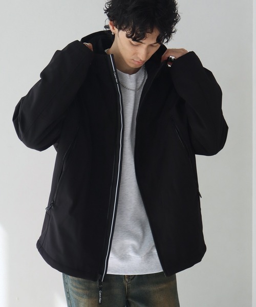 Calvin Klein(カルバン・クライン)の「【Calvin Klein/カルバンクライン】FauxSherpa-Lined Soft-Shell Hooded Jacket/裏ボア ソフトシェル フーデットジャケット(その他アウター・メンズ・ブラック・M/L/S/XL)」の11枚目の写真