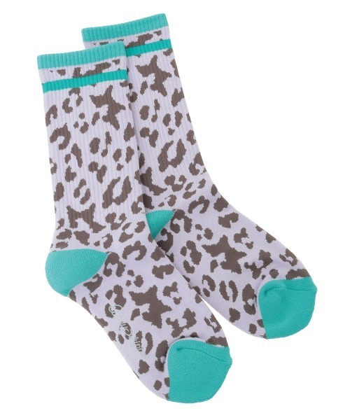 Candy Stripper(キャンディストリッパー)の「STAR LEOPARD RIB ソックス(ソックス/靴下・レディース・アイボリー/グレー/ラベンダー・FREE)」の3枚目の写真