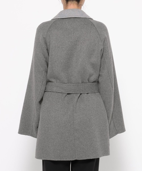 HARE（ハレ）の「ソデアキミドルリバーコート(HARE)（チェスターコート・レディース・グレー/ブラック・FREE）」の3枚目の写真