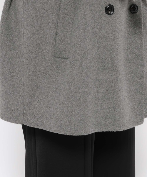 HARE（ハレ）の「ソデアキミドルリバーコート(HARE)（チェスターコート・レディース・グレー/ブラック・FREE）」の11枚目の写真