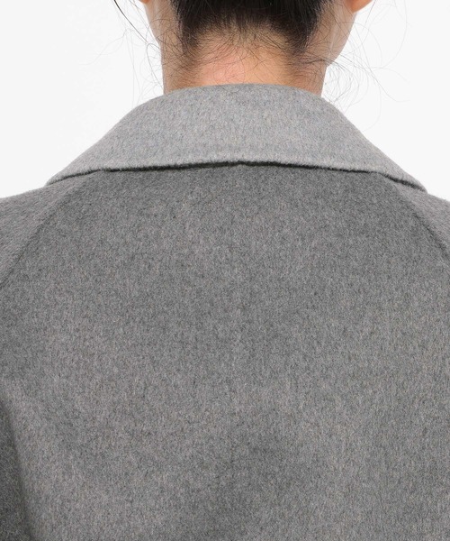 HARE（ハレ）の「ソデアキミドルリバーコート(HARE)（チェスターコート・レディース・グレー/ブラック・FREE）」の10枚目の写真
