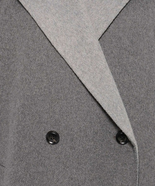 HARE（ハレ）の「ソデアキミドルリバーコート(HARE)（チェスターコート・レディース・グレー/ブラック・FREE）」の8枚目の写真